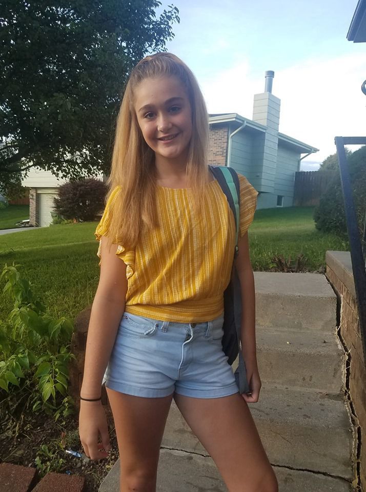 Brookelynn's 1st day of 7th grade